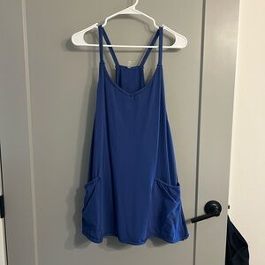 Free People Movement Hot Shot Mini Dress Radiant Blue
